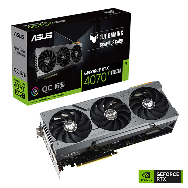 ASUS TUF Gaming NVIDIA GeForce RTX 4070 Ti SUPER OC Edition Gaming Graphics Card